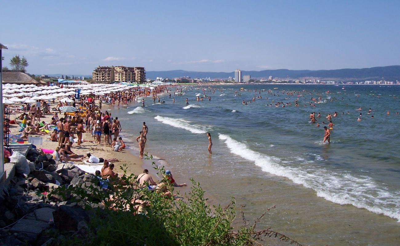 Photo de Sunny beach Sud avec sable fin blanc de surface