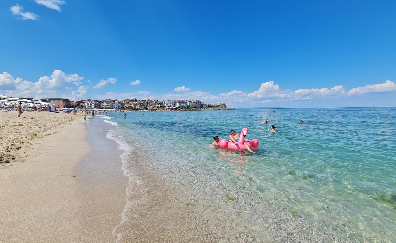 Photo de Harmanite beach avec sable beige de surface