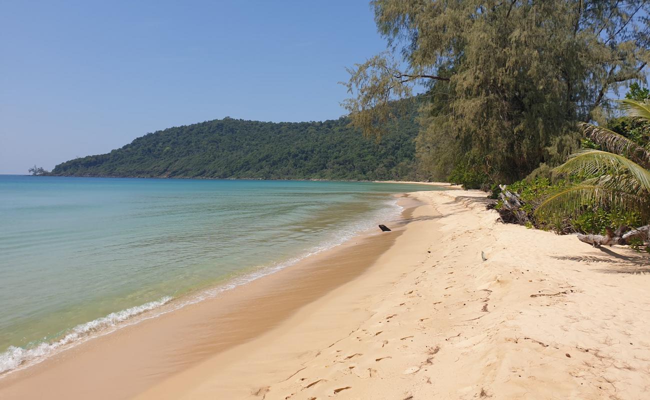 Photo de Lazy Beach avec sable lumineux de surface