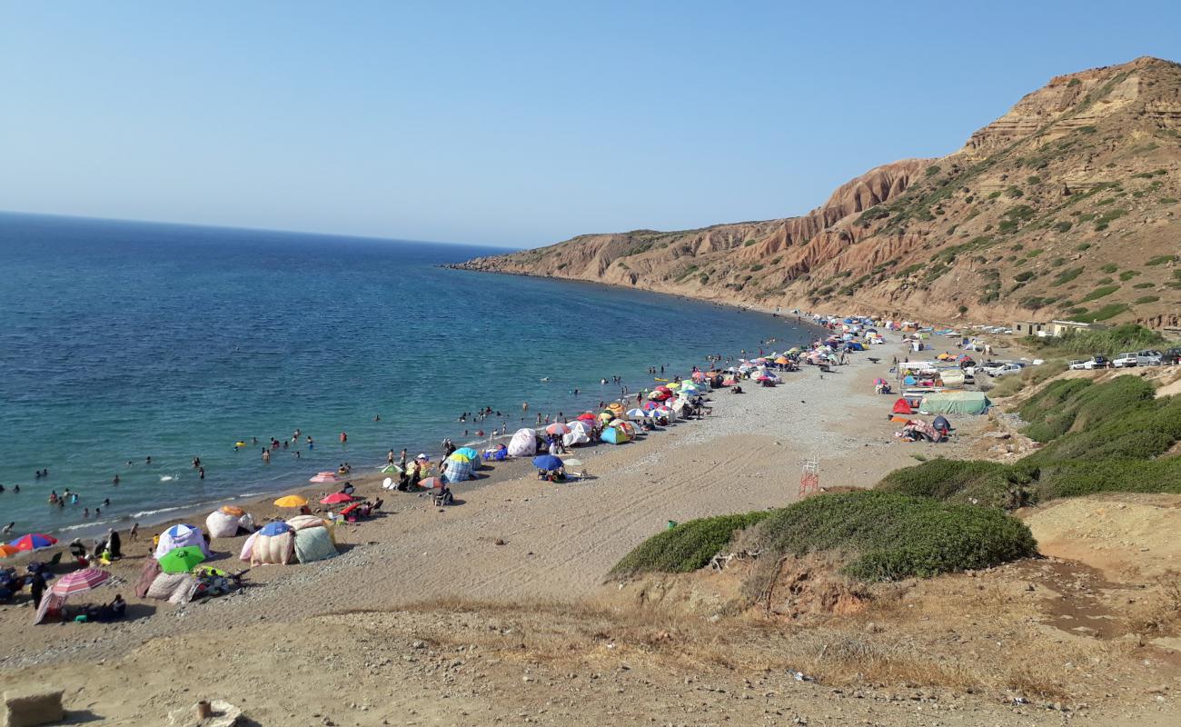 Photo de Malous Plage avec sable clair avec caillou de surface