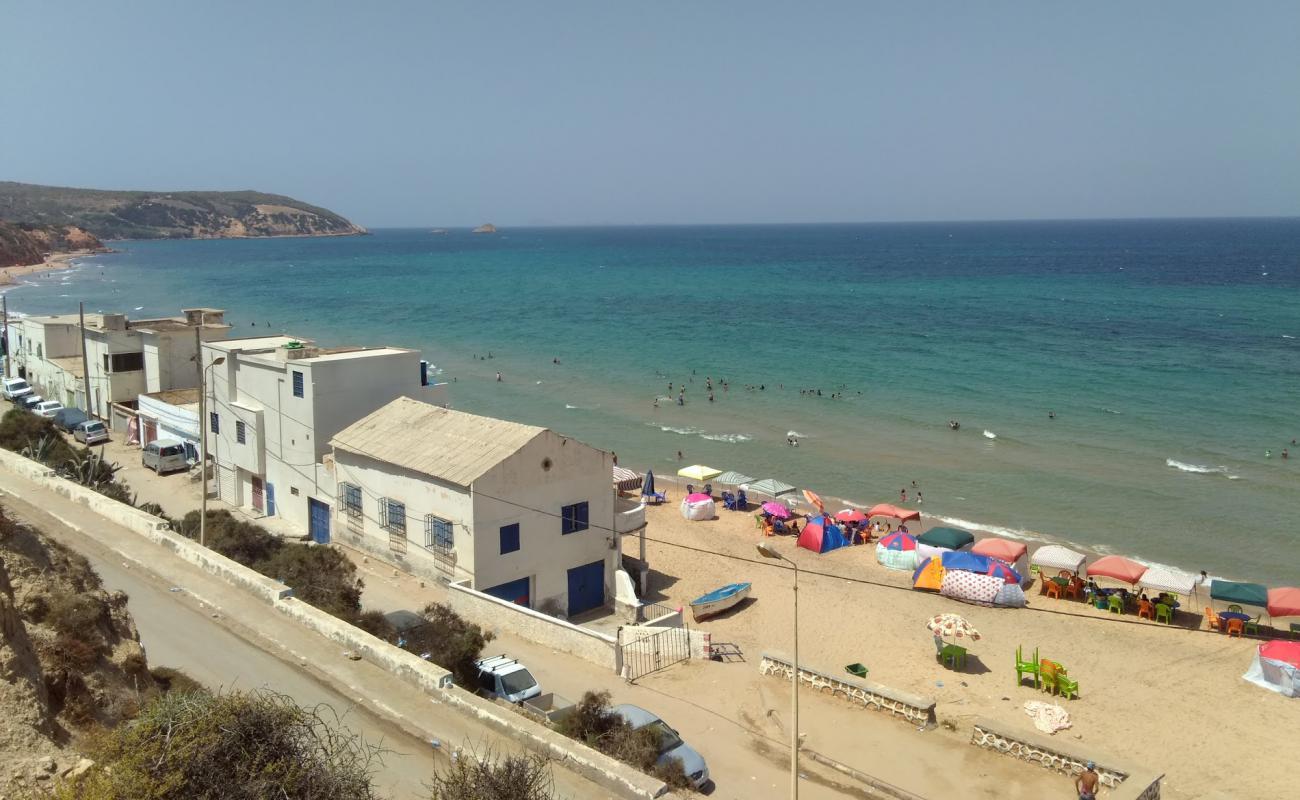 Photo de Plage Cap Blanc Oran avec sable beige de surface