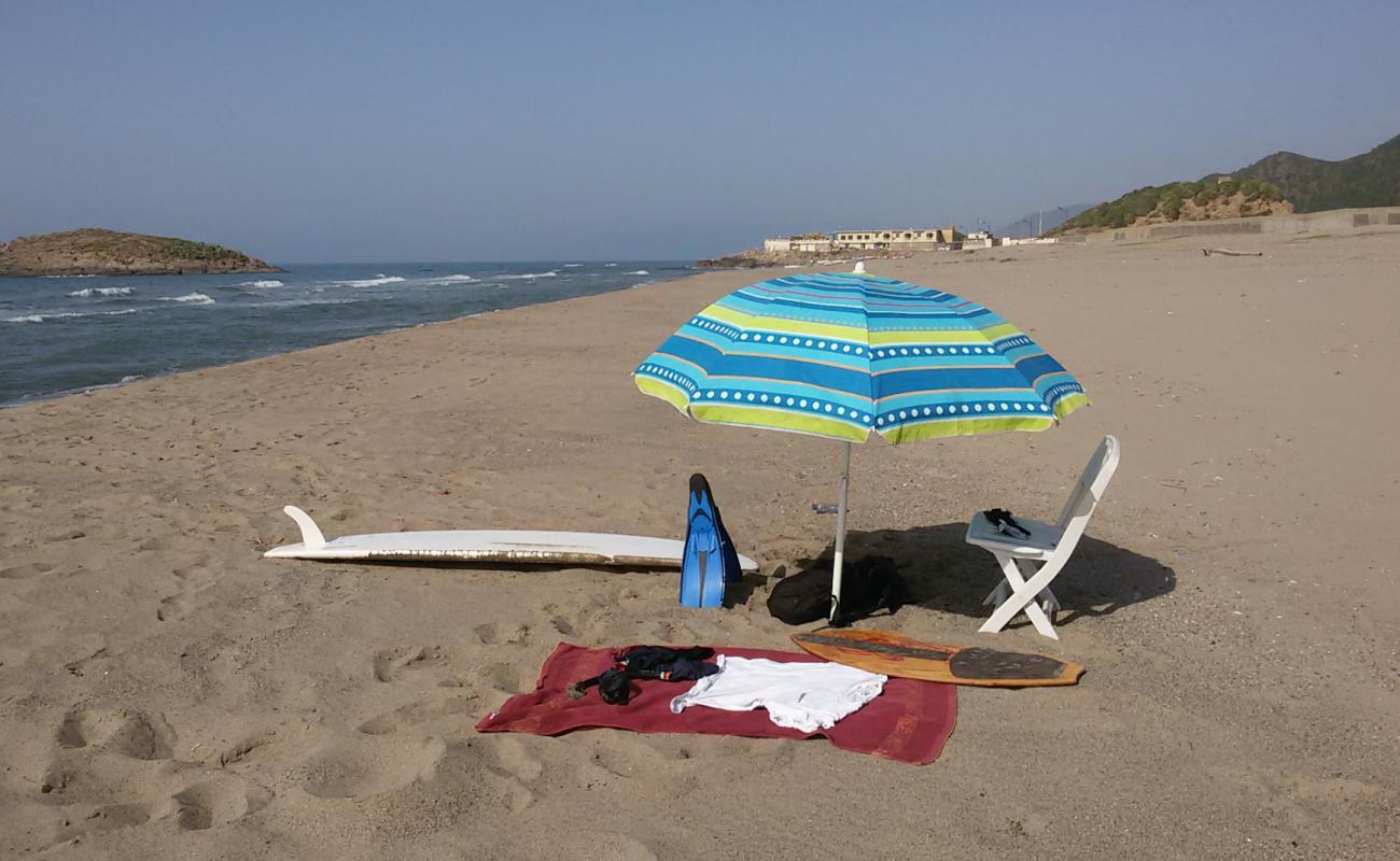 Photo de Plage Sidi Abdelaziz avec sable lumineux de surface