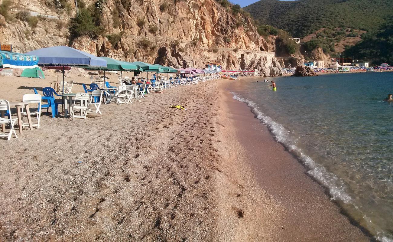 Photo de Plage Miramar avec sable lumineux de surface