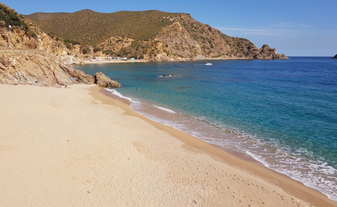 Photo de Plage chateau vert avec sable lumineux de surface