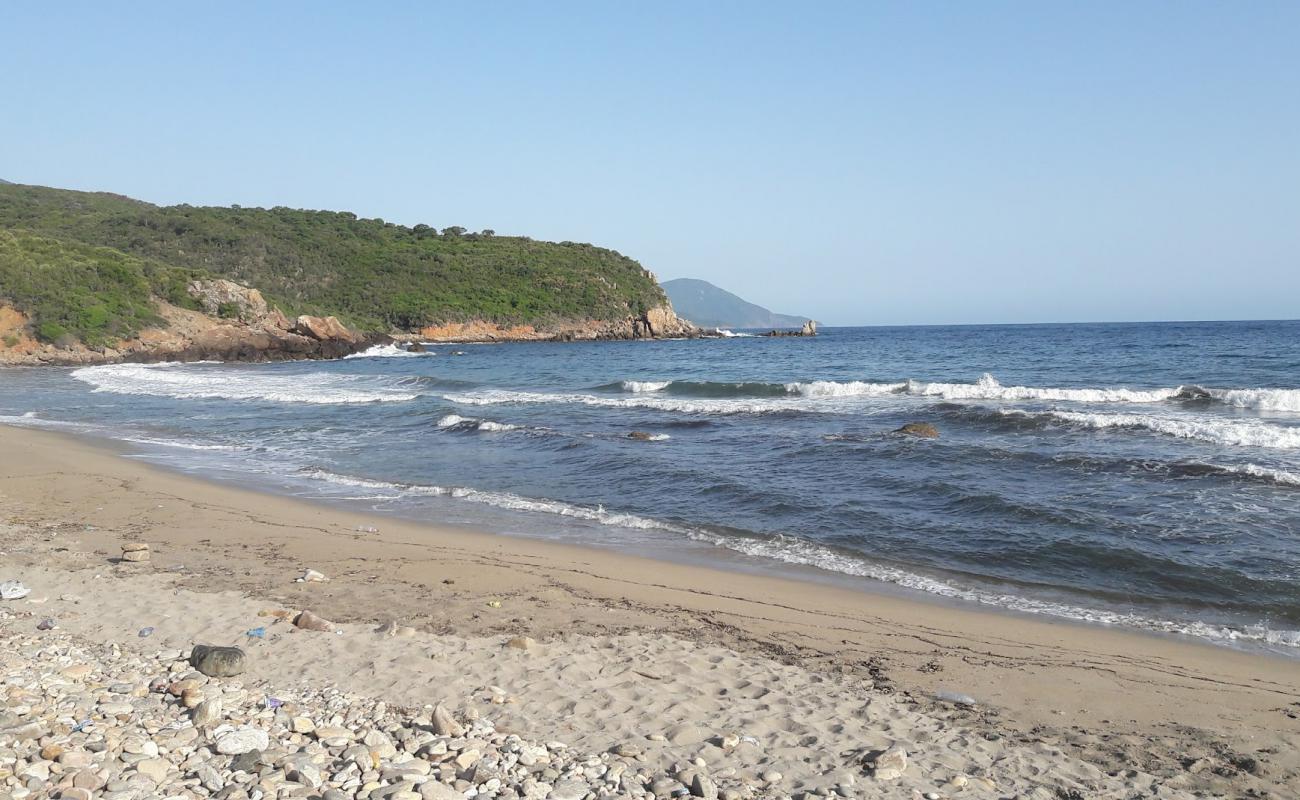 Photo de Oued EL Gueb avec sable brillant et rochers de surface