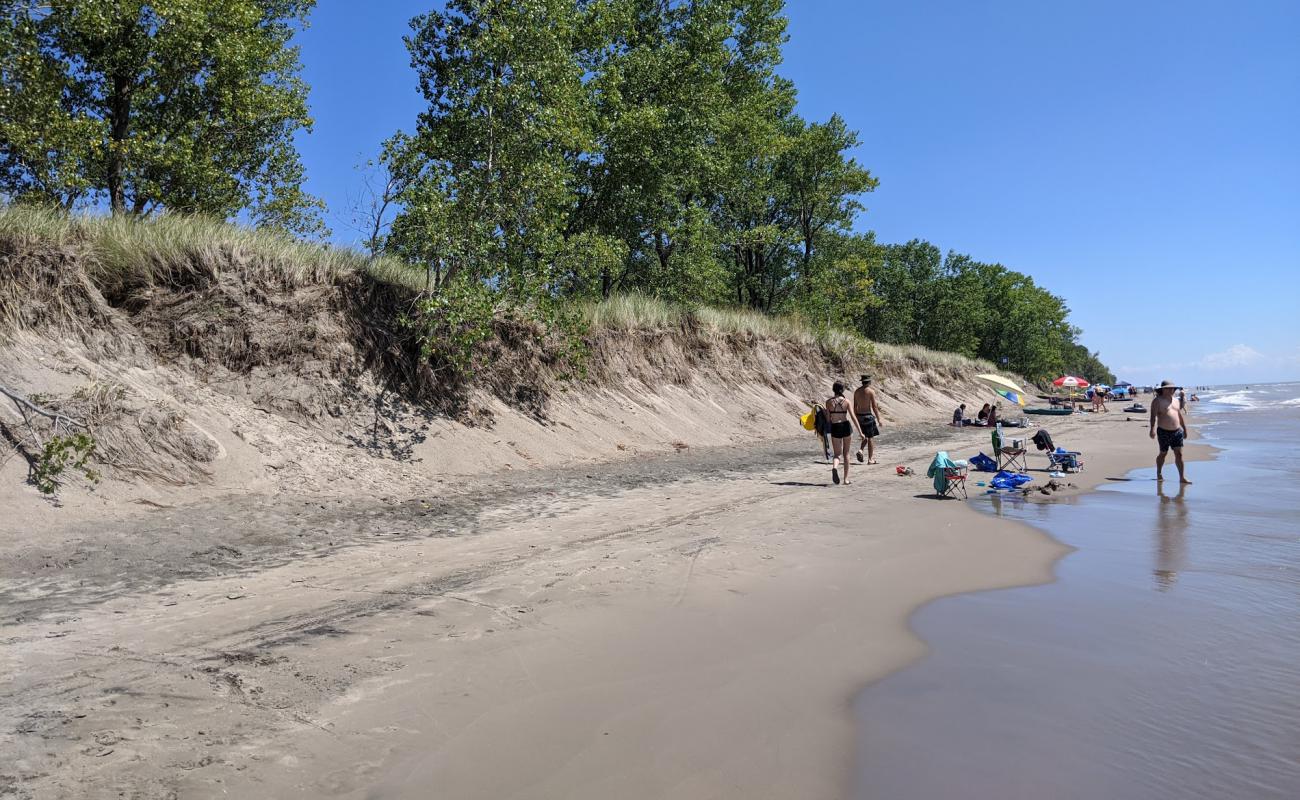 Photo de Long Point Public Beach avec sable lumineux de surface