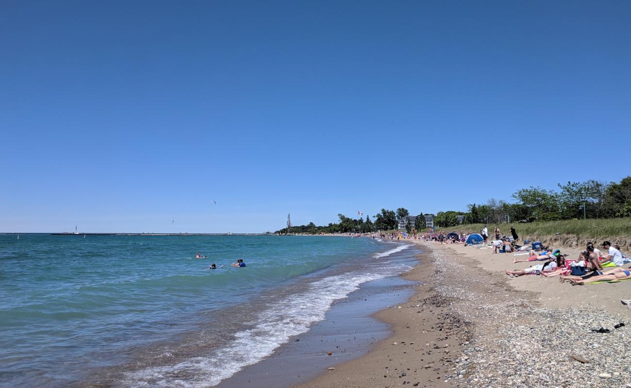 Photo de Station Beach avec sable gris & galets de surface