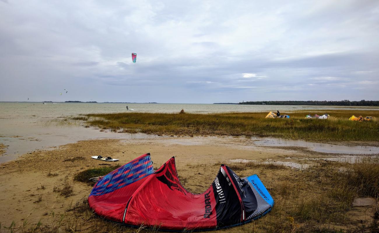 Photo de Oliphant Beach North avec herbe de surface