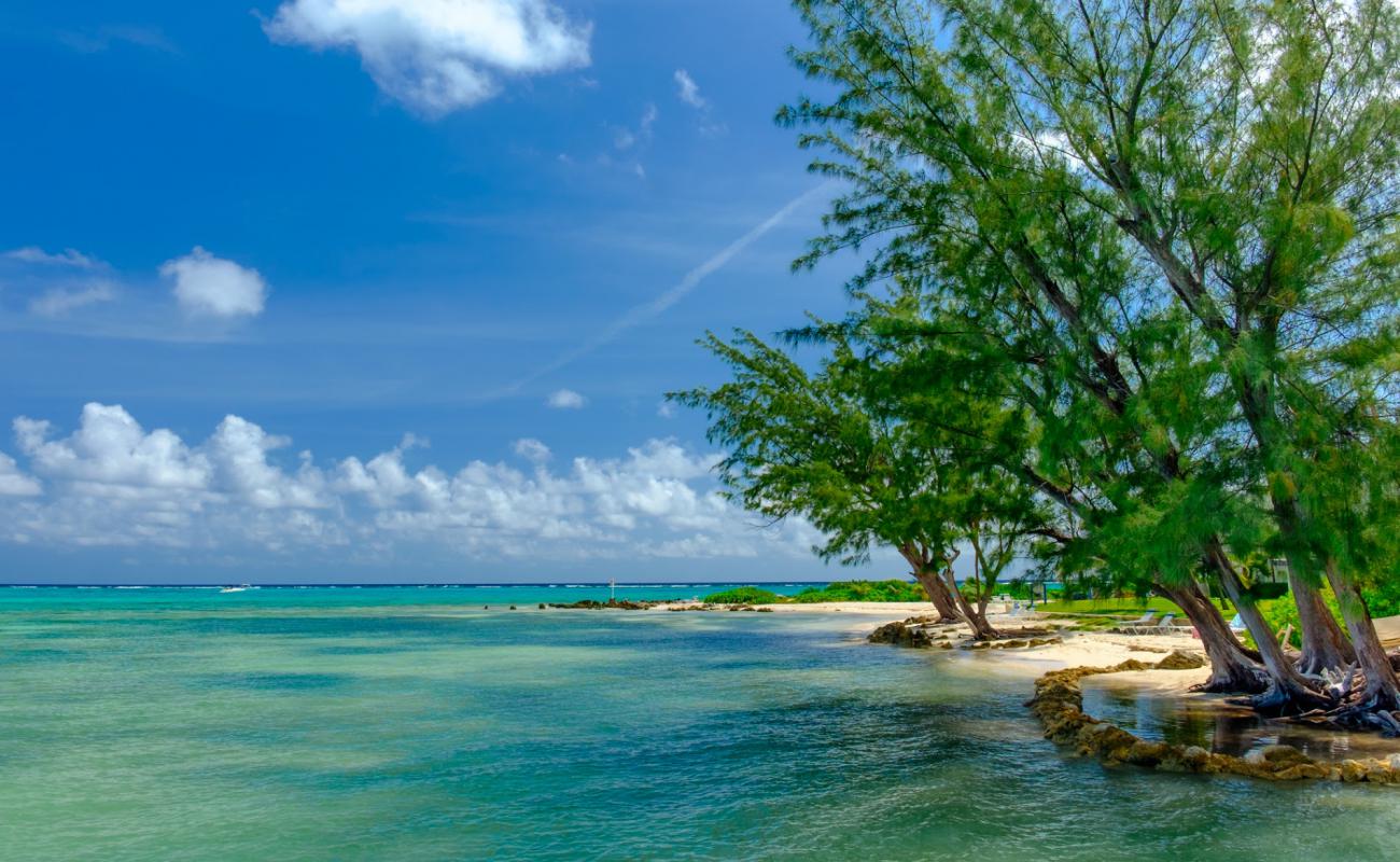 Photo de Rum Point beach avec sable beige de surface