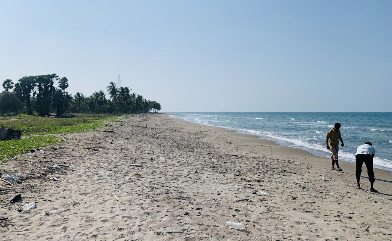 Photo de Kovalam Beach avec sable beige de surface