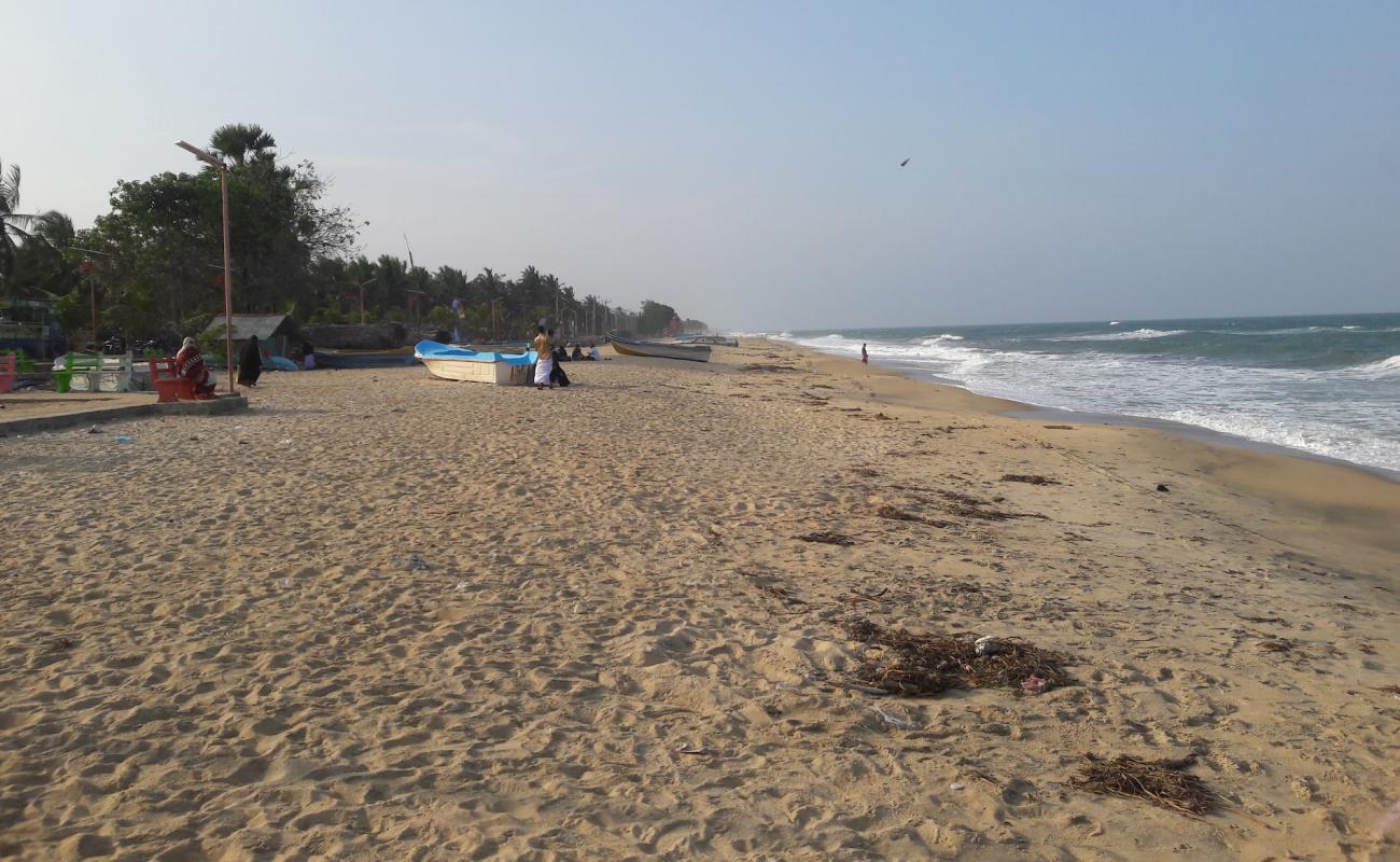 Photo de Kattankudy Beach avec sable lumineux de surface