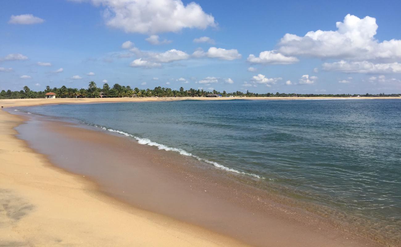 Photo de Whiskey Beach avec sable beige de surface
