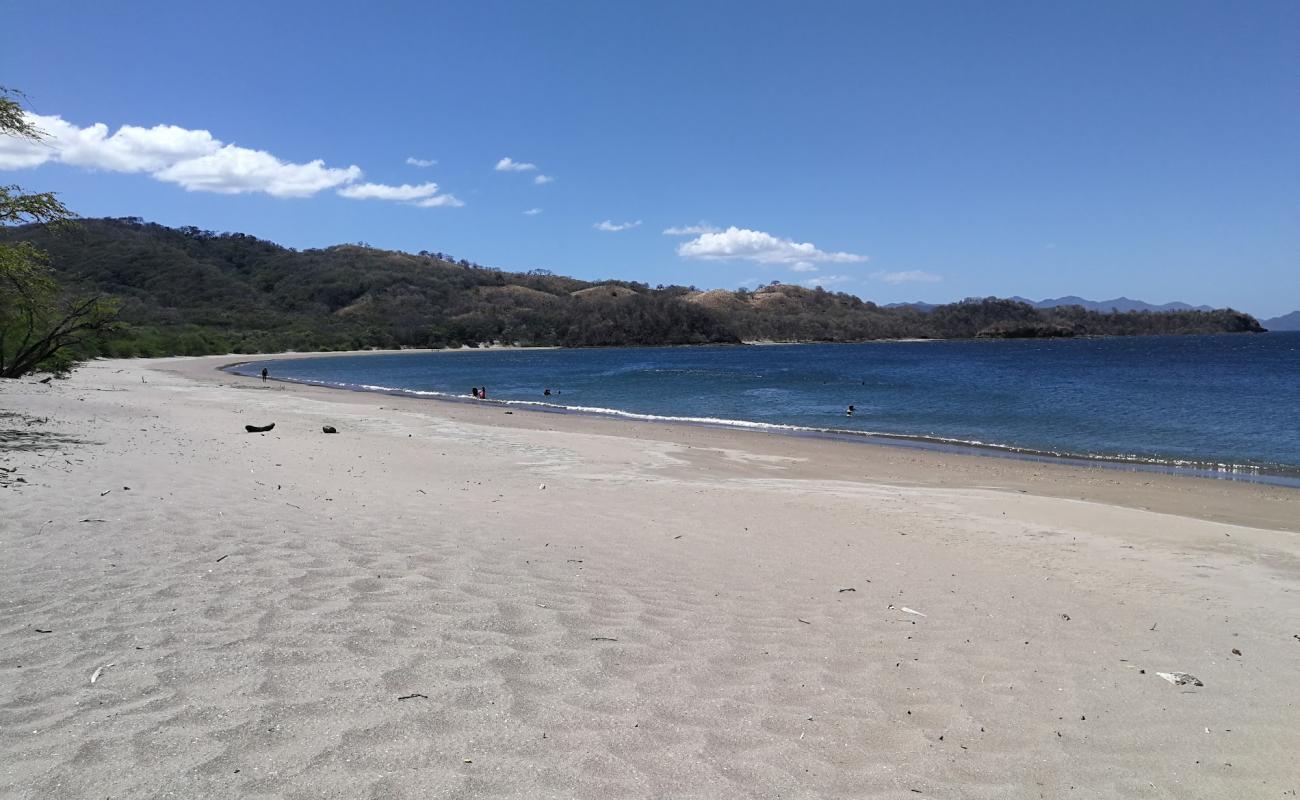 Photo de Junquillal beach avec sable lumineux de surface