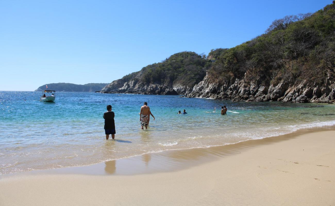 Photo de Playa Violin avec sable beige de surface