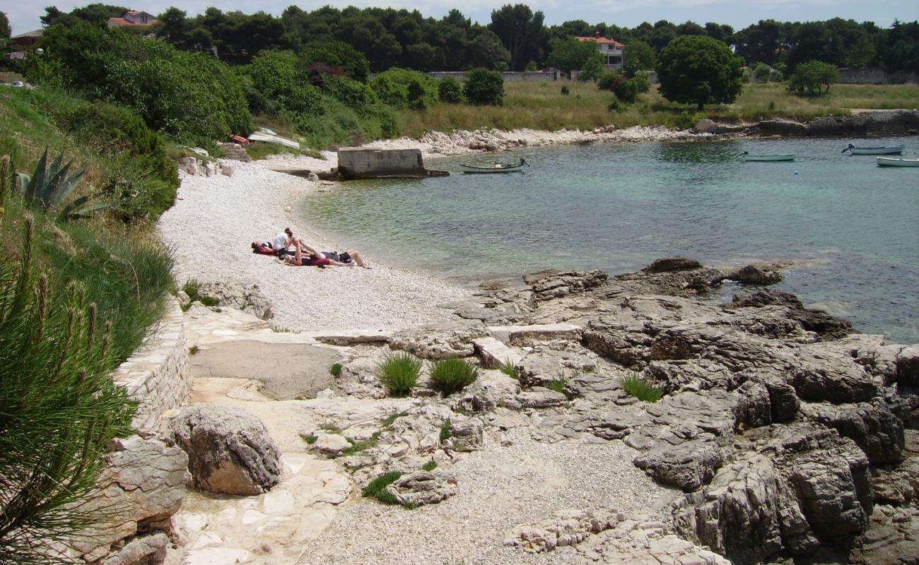 Photo de Zelenika beach avec caillou clair de surface