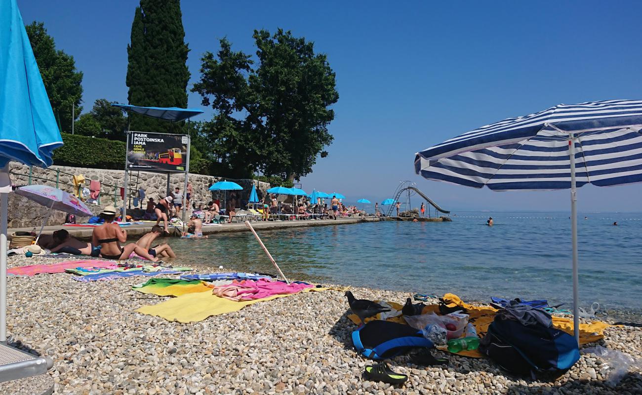 Photo de Tomasevac beach avec caillou fin clair de surface