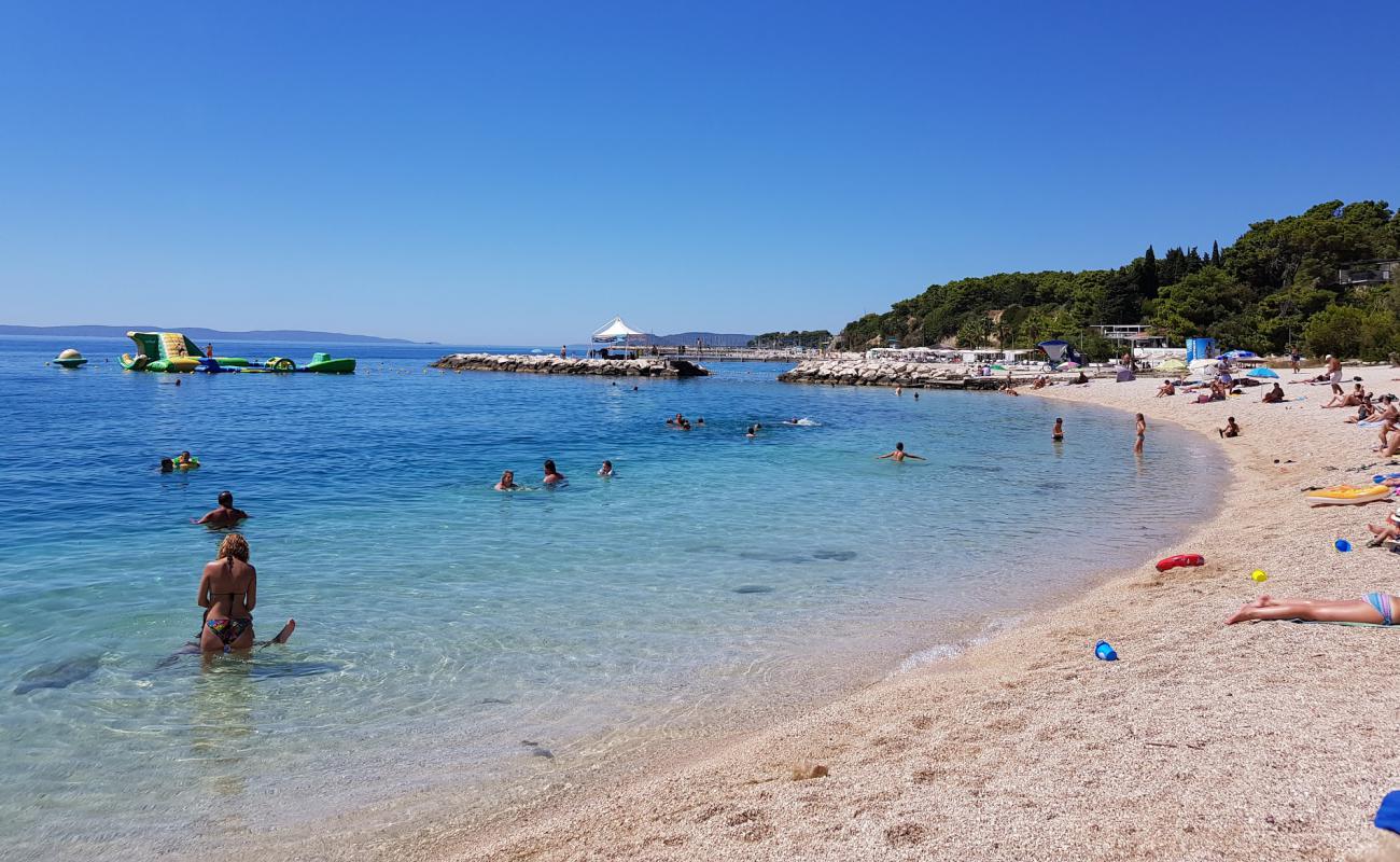 Photo de Znjan City beach avec caillou fin clair de surface