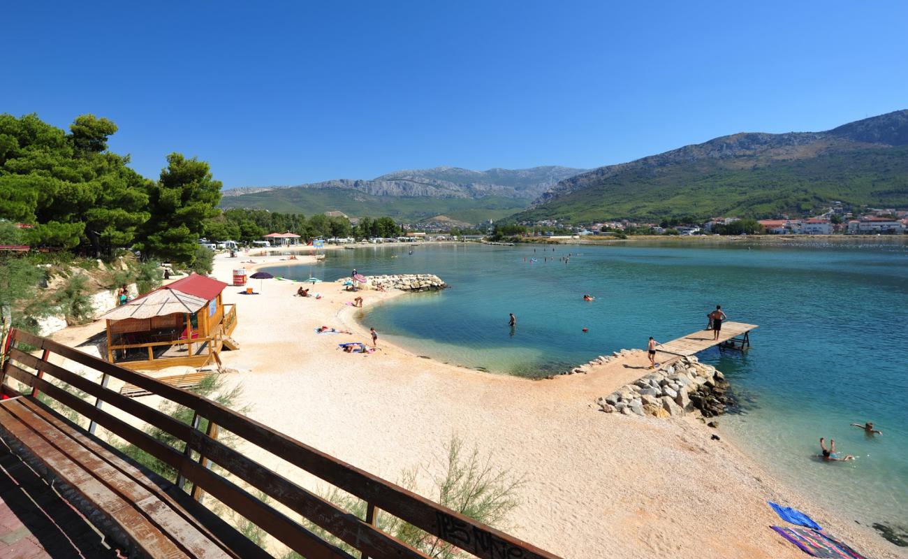 Photo de Stobrec beach avec caillou fin clair de surface