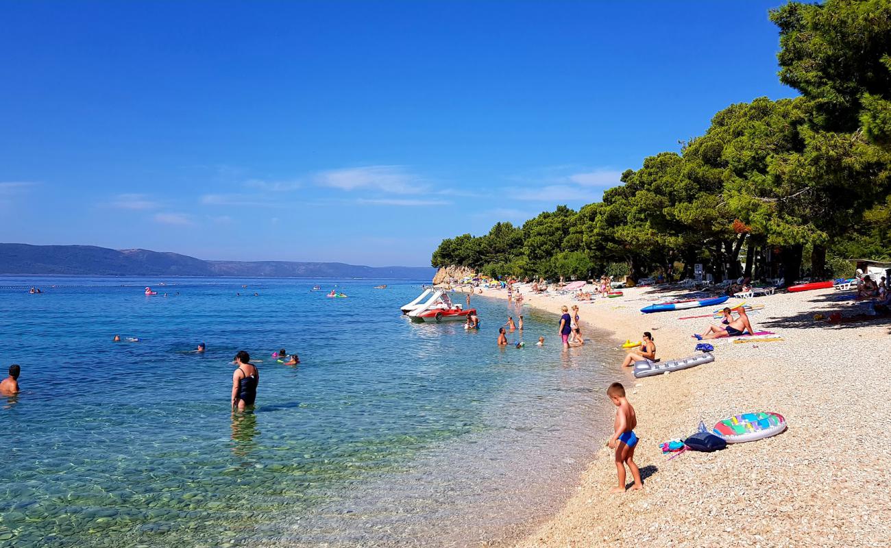 Photo de Blato beach avec galets beige de surface