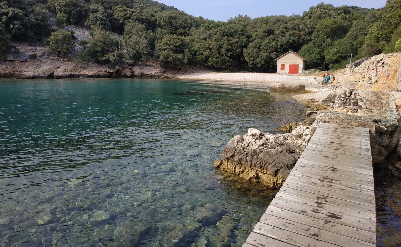 Photo de Uvala Krusija avec galets beige de surface
