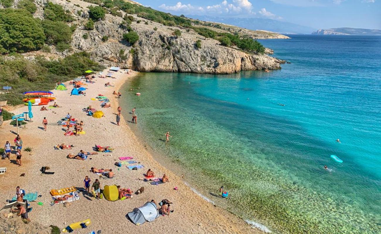 Photo de Zala beach avec caillou blanc de surface