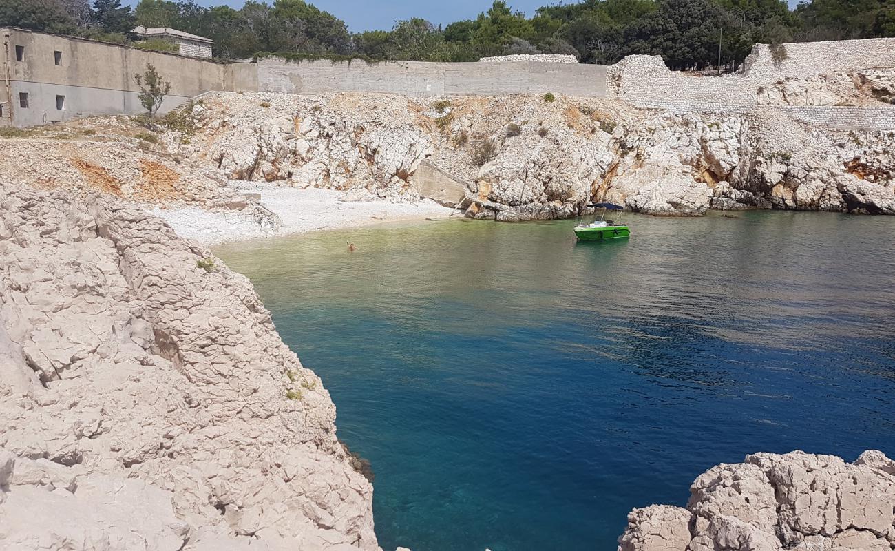 Photo de Goli otok avec roches de surface