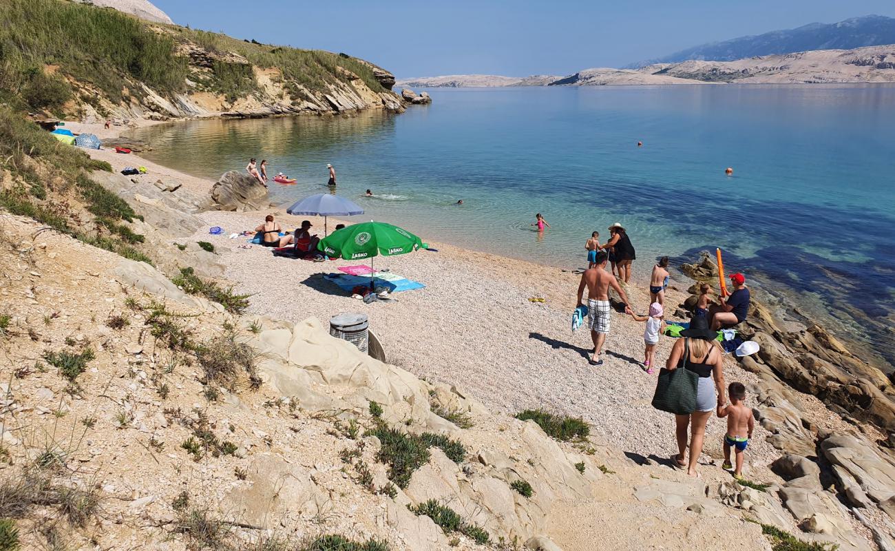 Photo de Janjece Vode beach avec caillou fin clair de surface