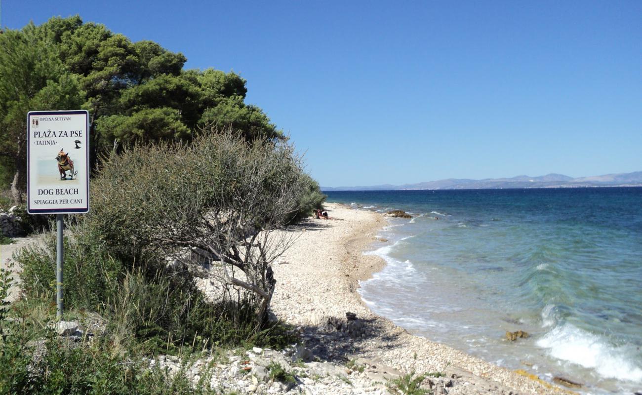 Photo de Tatinja beach avec terrain rocheux de surface