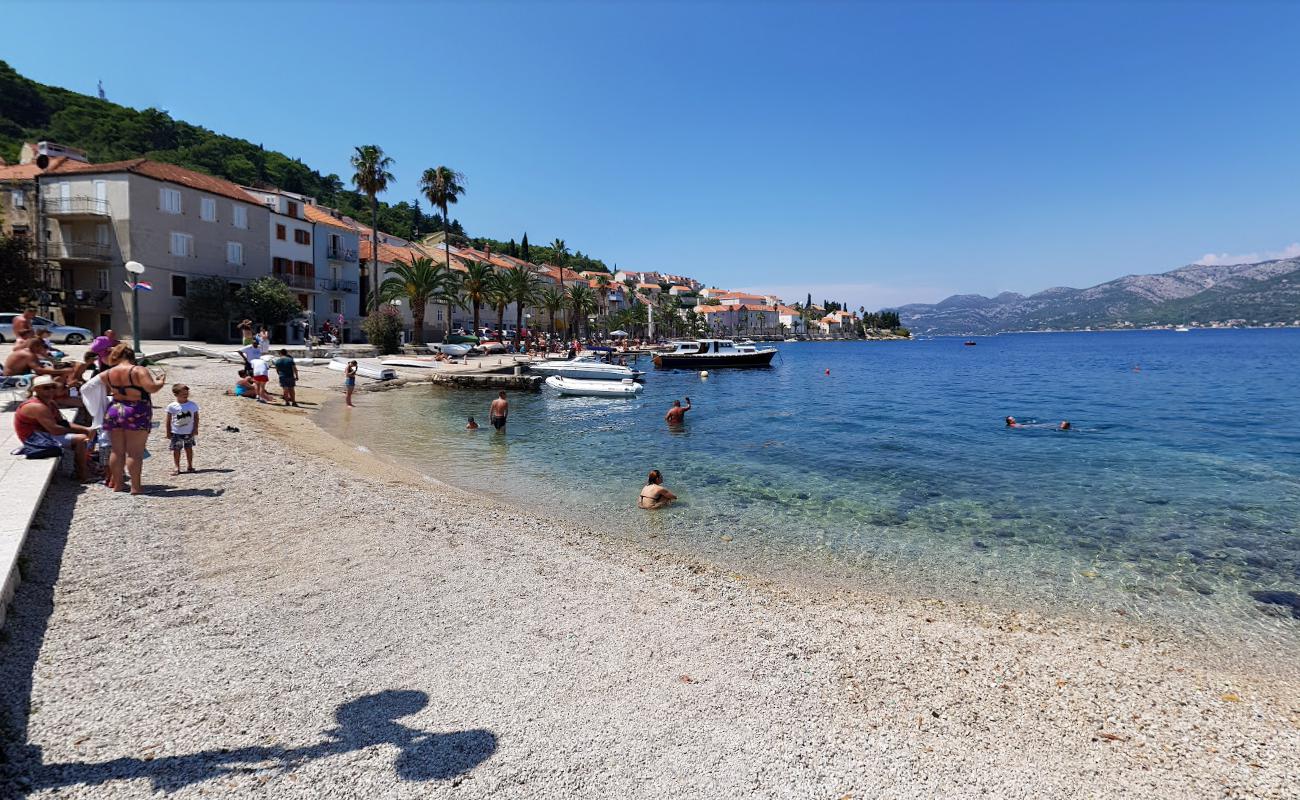 Photo de Luka Korculanska beach zone sauvage