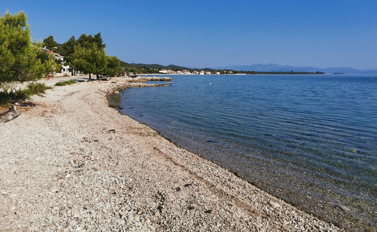 Photo de Drace beach avec caillou clair de surface