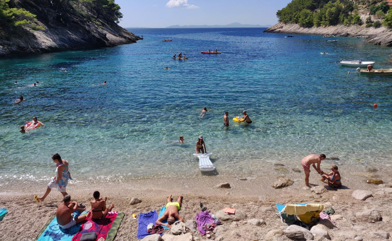 Photo de Bacva Beach avec caillou fin clair de surface