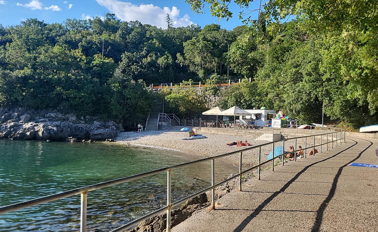 Photo de S Zavoj Beach avec caillou fin gris de surface