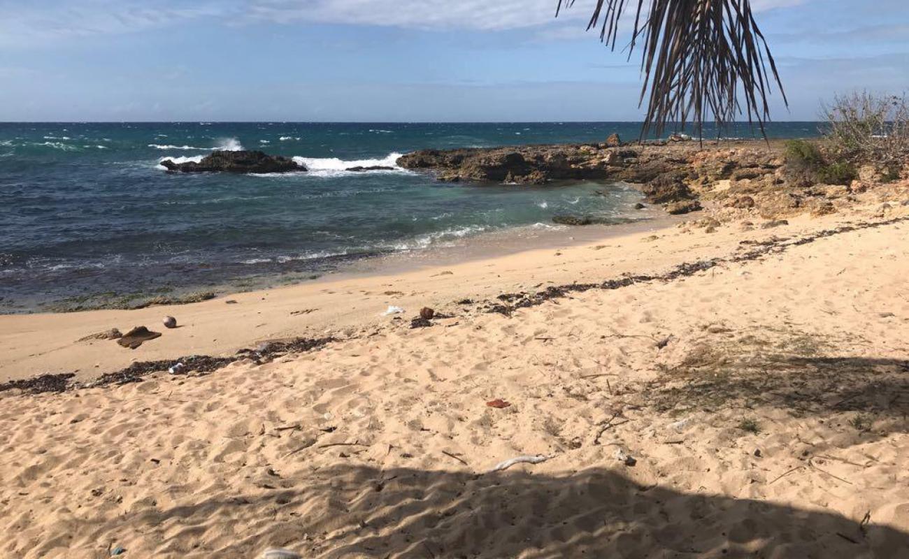 Photo de Camarioca beach avec sable brillant et rochers de surface