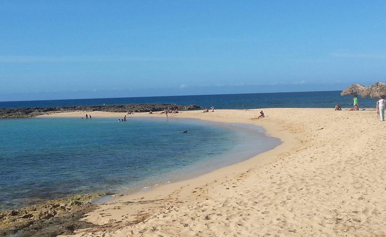 Photo de Punta Buren beach avec sable beige de surface