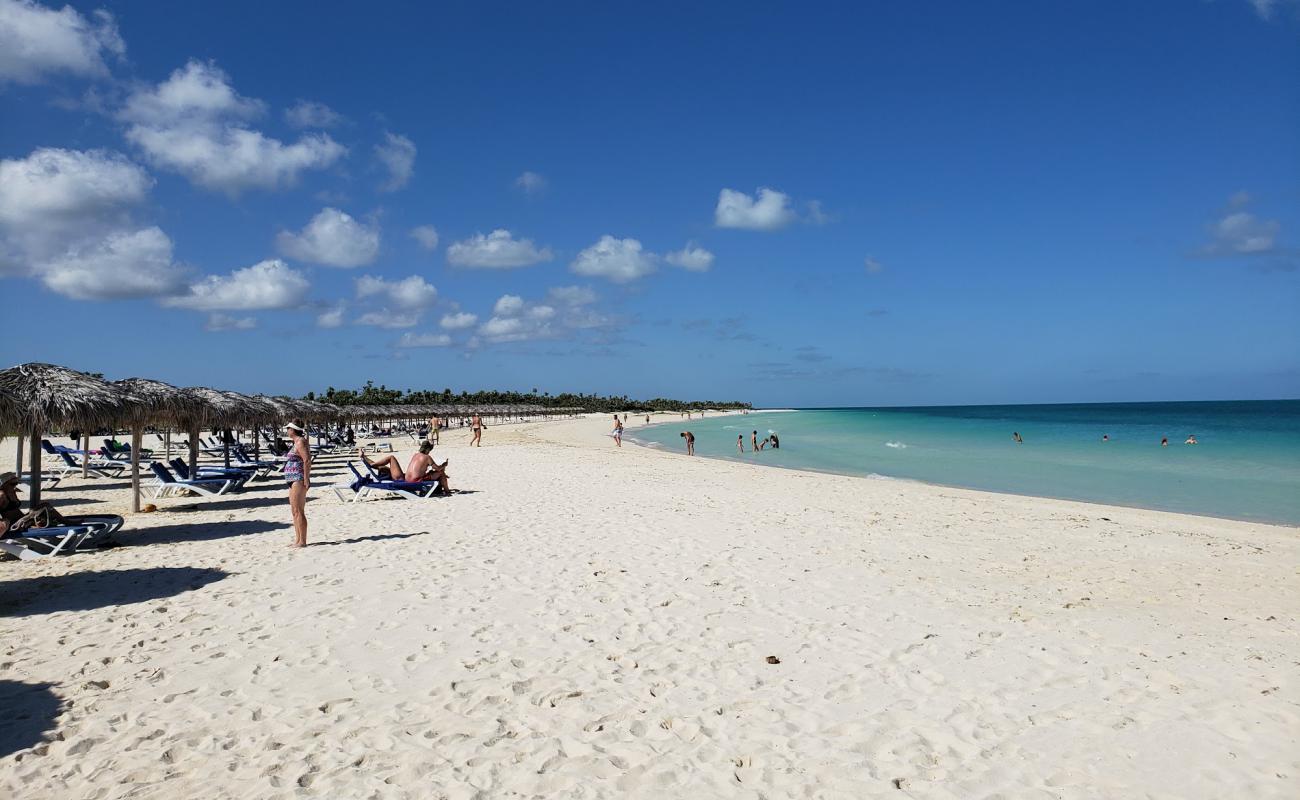 Photo de Plage Flamenco avec sable fin blanc de surface