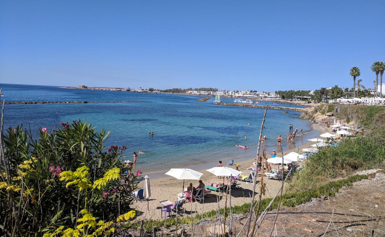 Photo de Alykes beach avec sable lumineux de surface