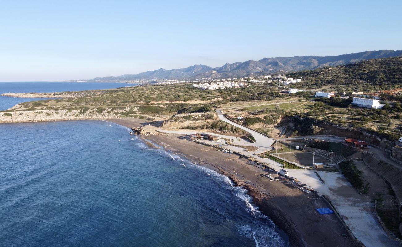 Photo de Hidden paradise avec sable brun de surface