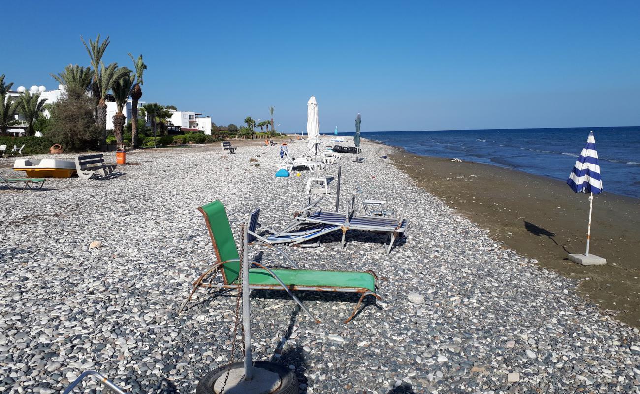 Photo de Spyros Seaside Beach avec galets gris de surface