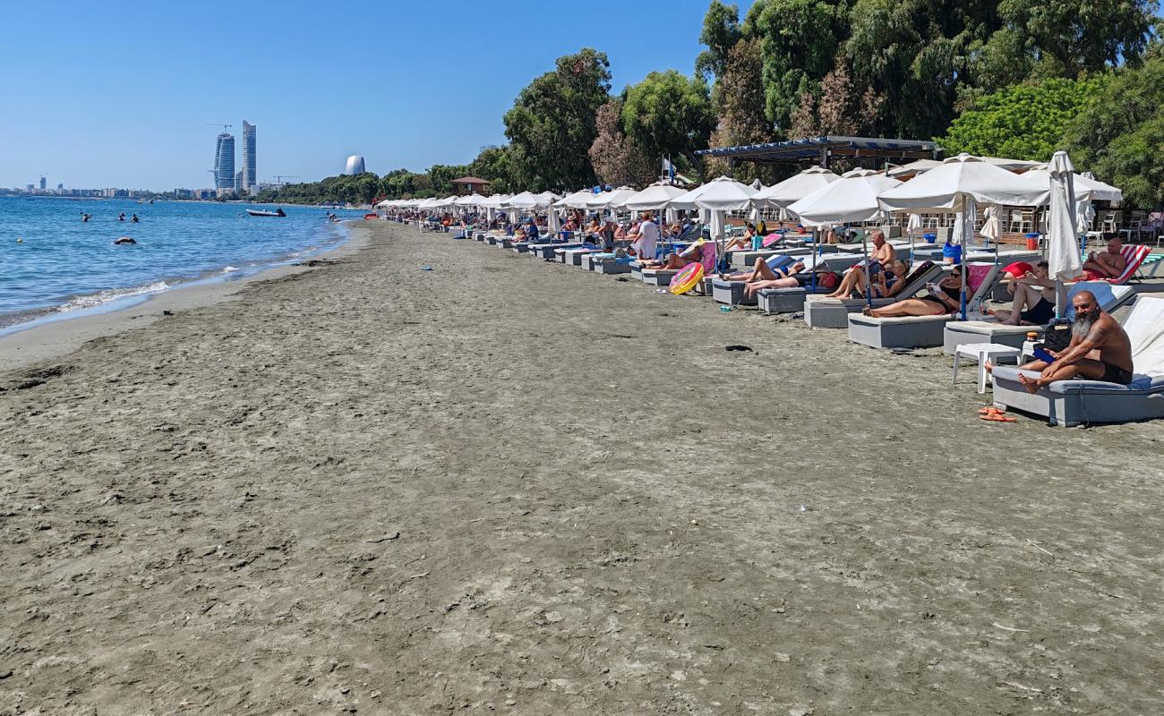 Photo de Dasoudi Beach avec sable gris de surface