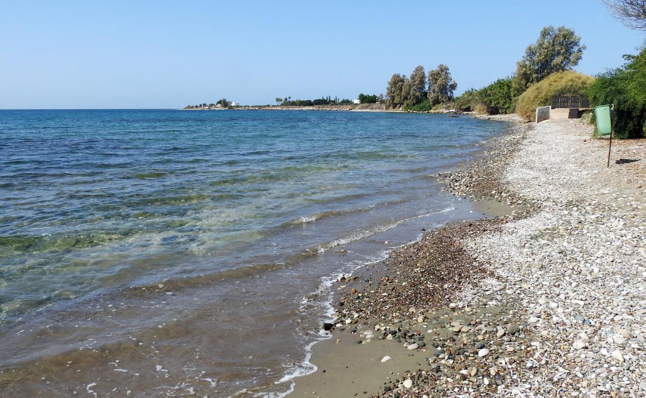 Photo de Filiotis Beach avec sable gris & galets de surface