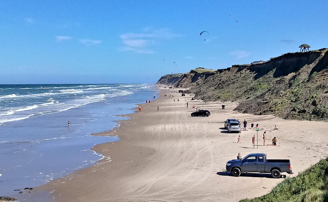 Photo de Lyngby Beach avec sable lumineux de surface