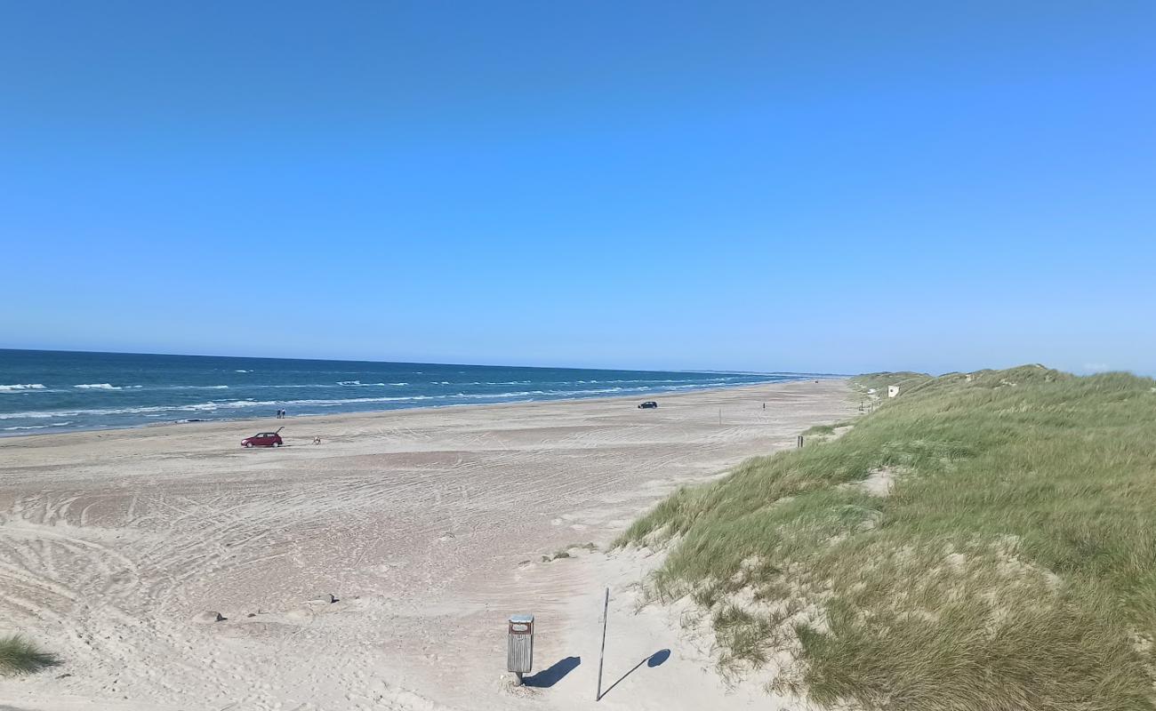 Photo de Ejstrup Beach avec sable lumineux de surface