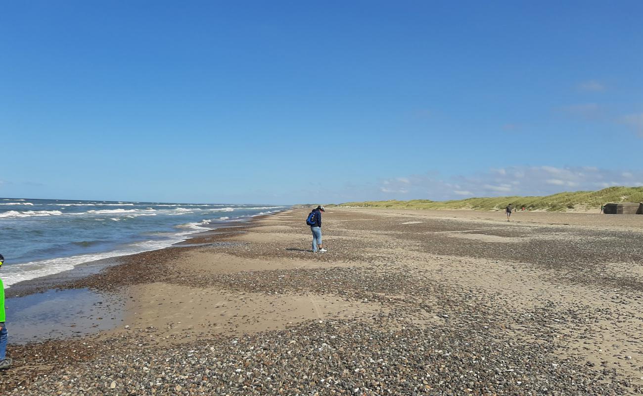 Photo de Tranum Beach avec sable clair avec caillou de surface