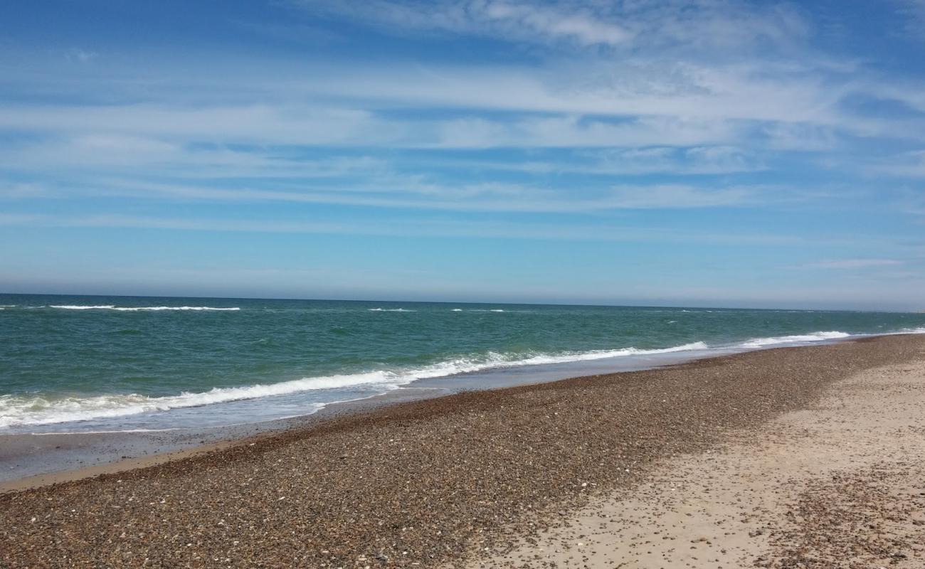 Photo de Kollerup Beach avec sable clair avec caillou de surface