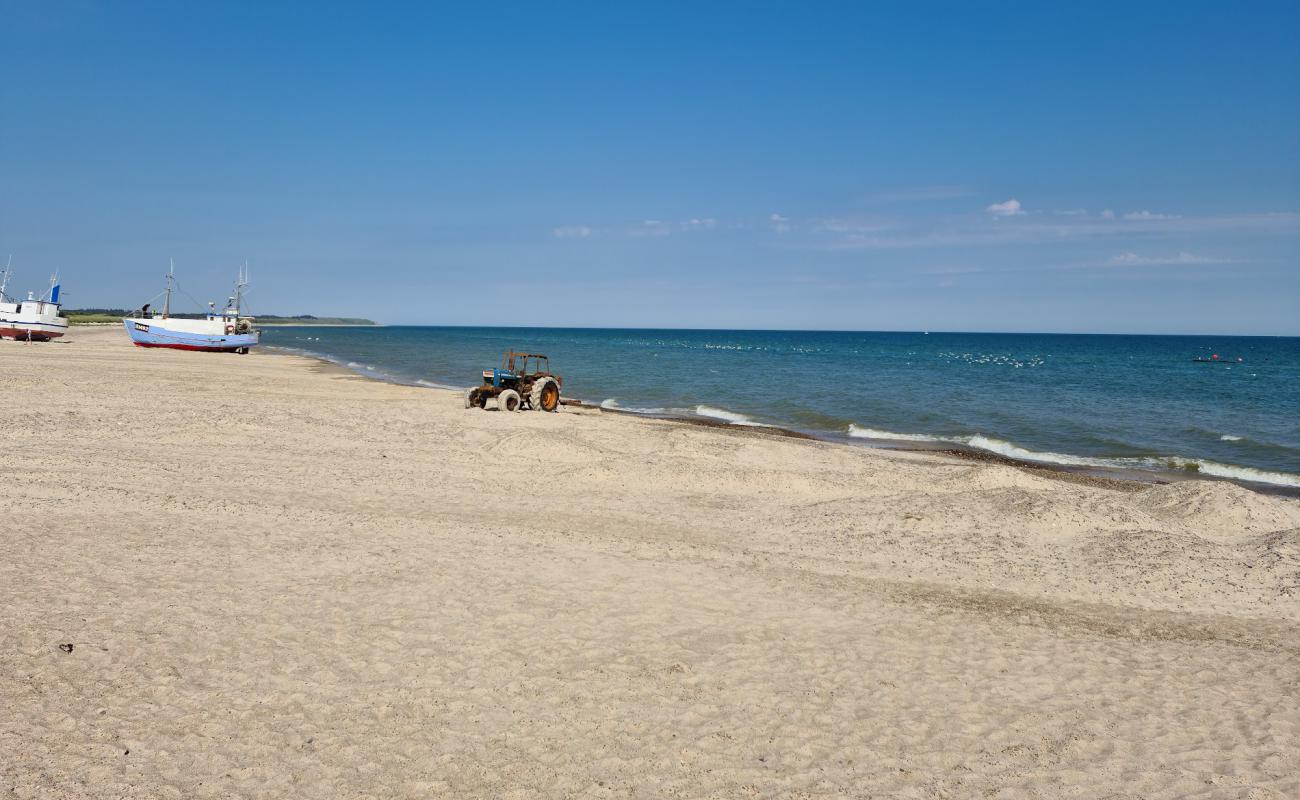 Photo de Thorup Beach avec sable beige & galets de surface