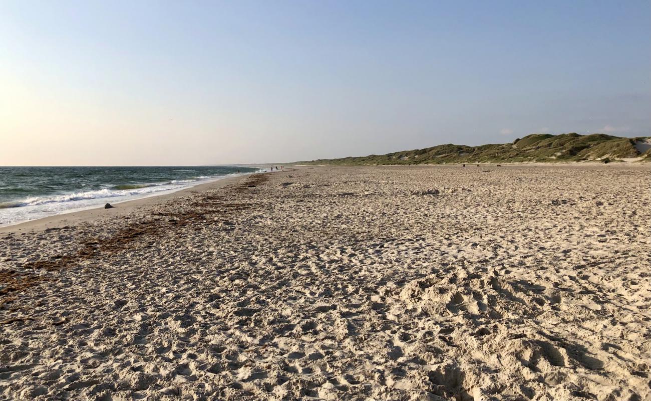 Photo de Houstrup Beach avec sable lumineux de surface