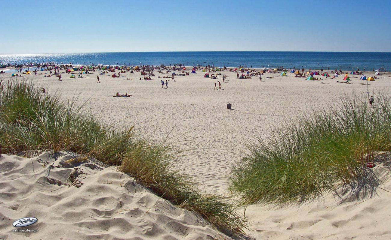 Photo de Vejers Beach avec sable lumineux de surface