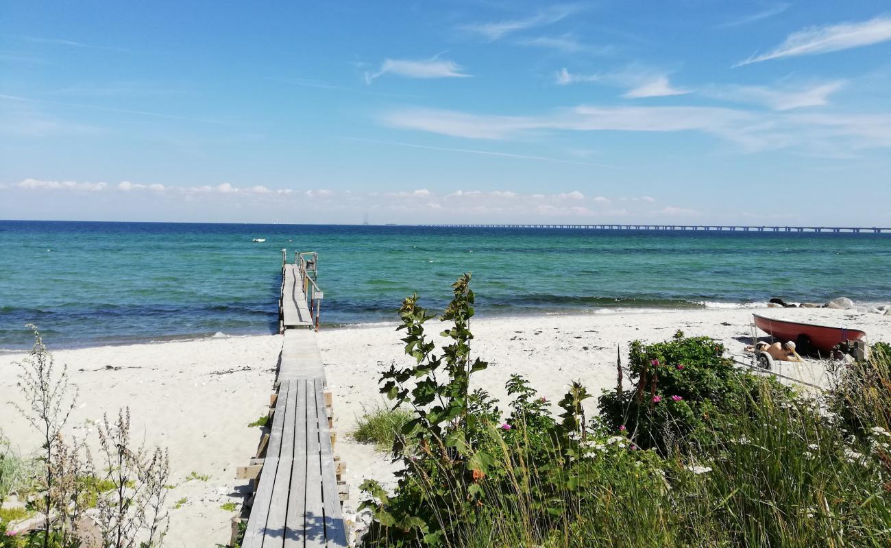 Photo de North Nyborg Beach avec sable lumineux de surface