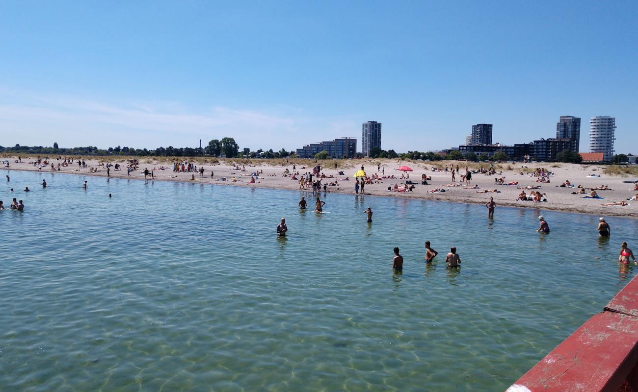 Photo de Amager Beach avec sable lumineux de surface