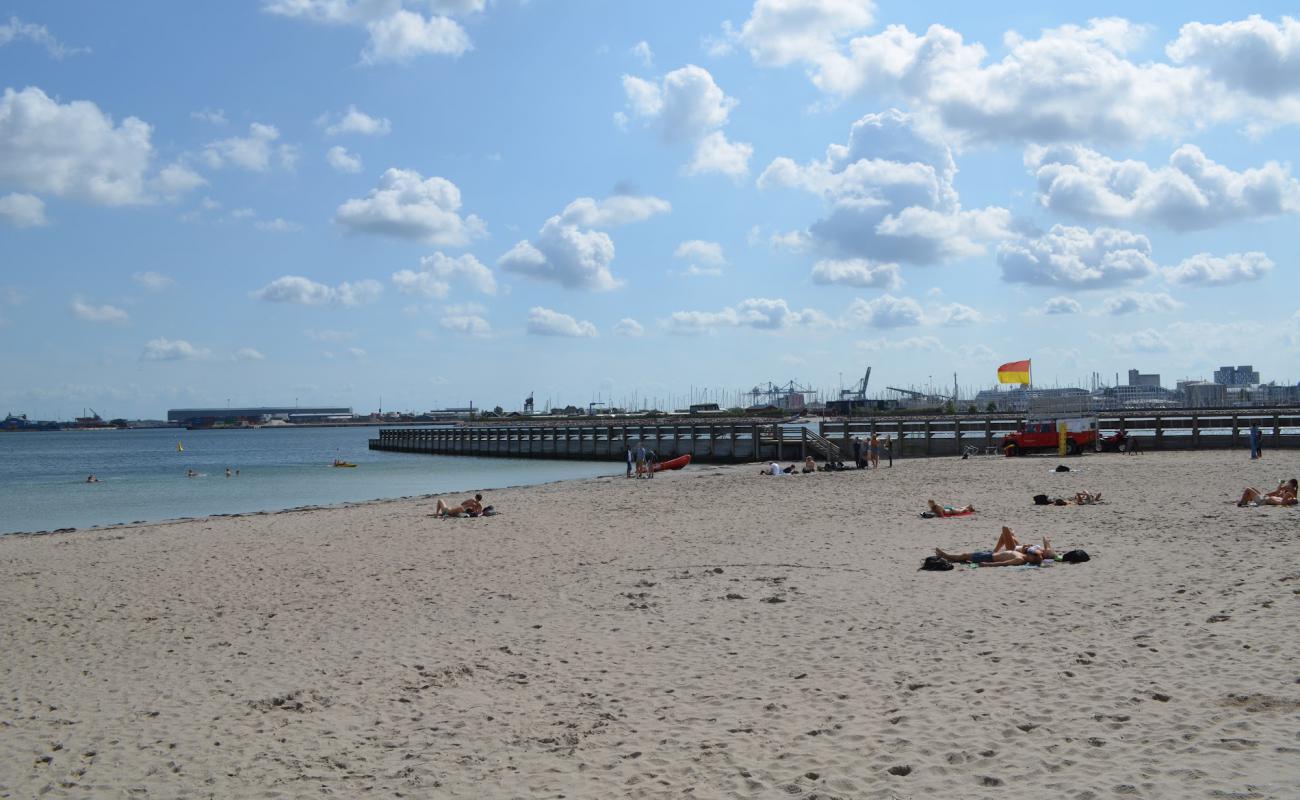 Photo de Svanemolle Beach avec sable lumineux de surface